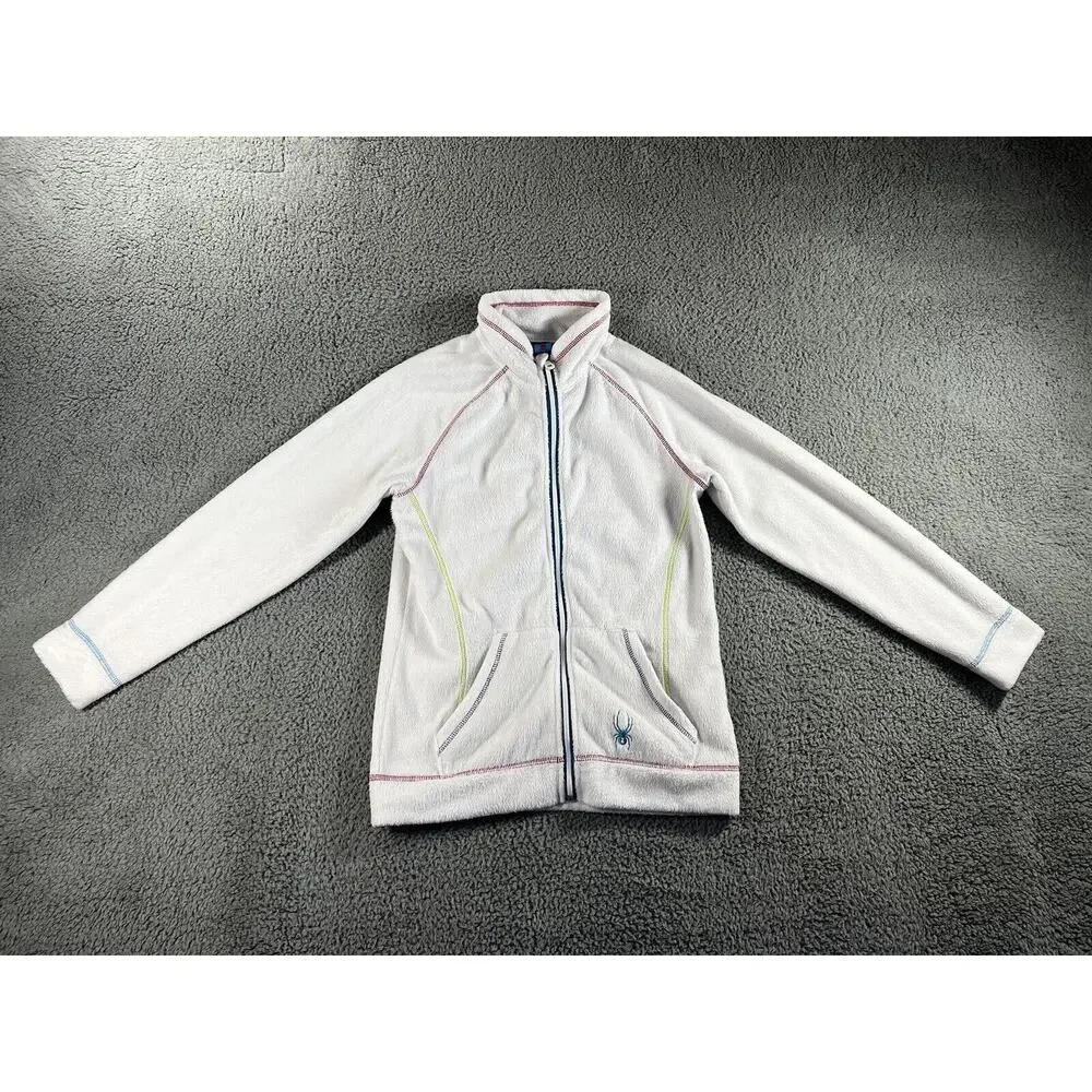 Spyder Jacket Girls XL Full Zip Fleece Mock‎ Neck